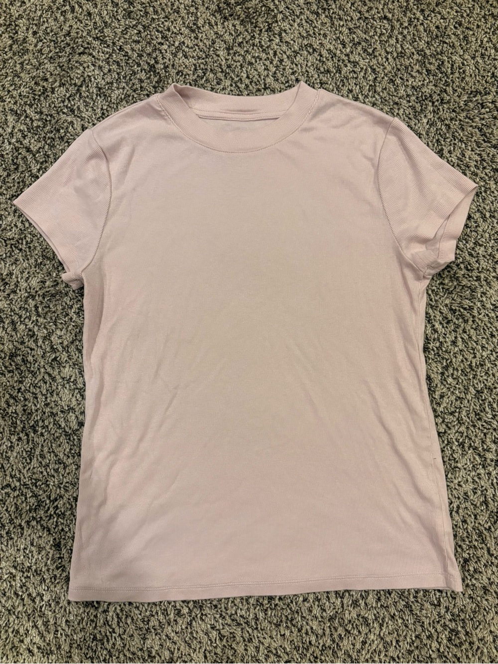 a new day Baby Pink Short Sleeve Crewneck Tee